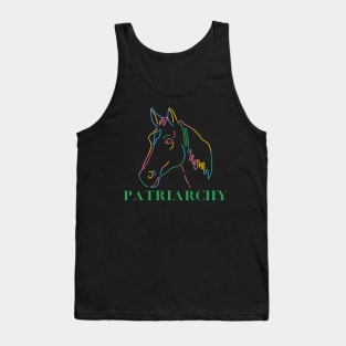 Patriarchy Horse - Barbie Movie Inspired Sticker Tank Top